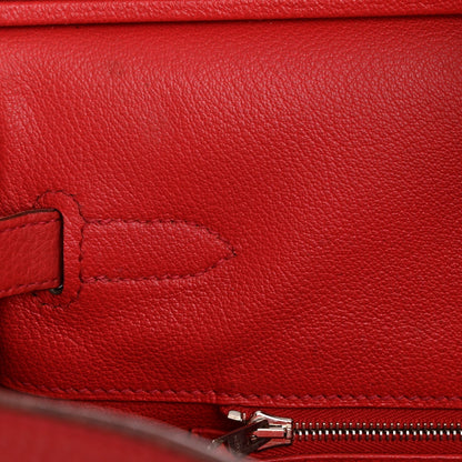 Taurillon Clemence Birkin 40 Rouge Venetian