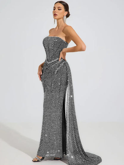 Johanna Argent Strapless Maxi Dress