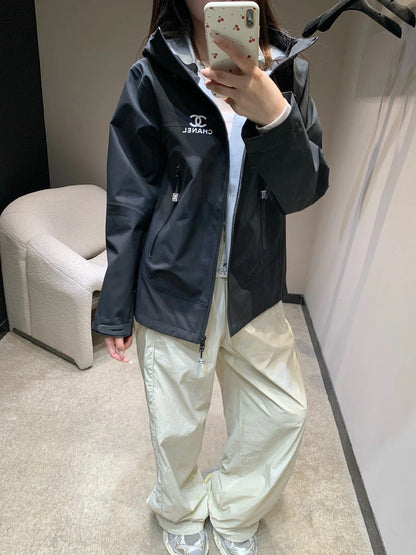 CHANEL 25S HOODED SPORTS JACKET 448
