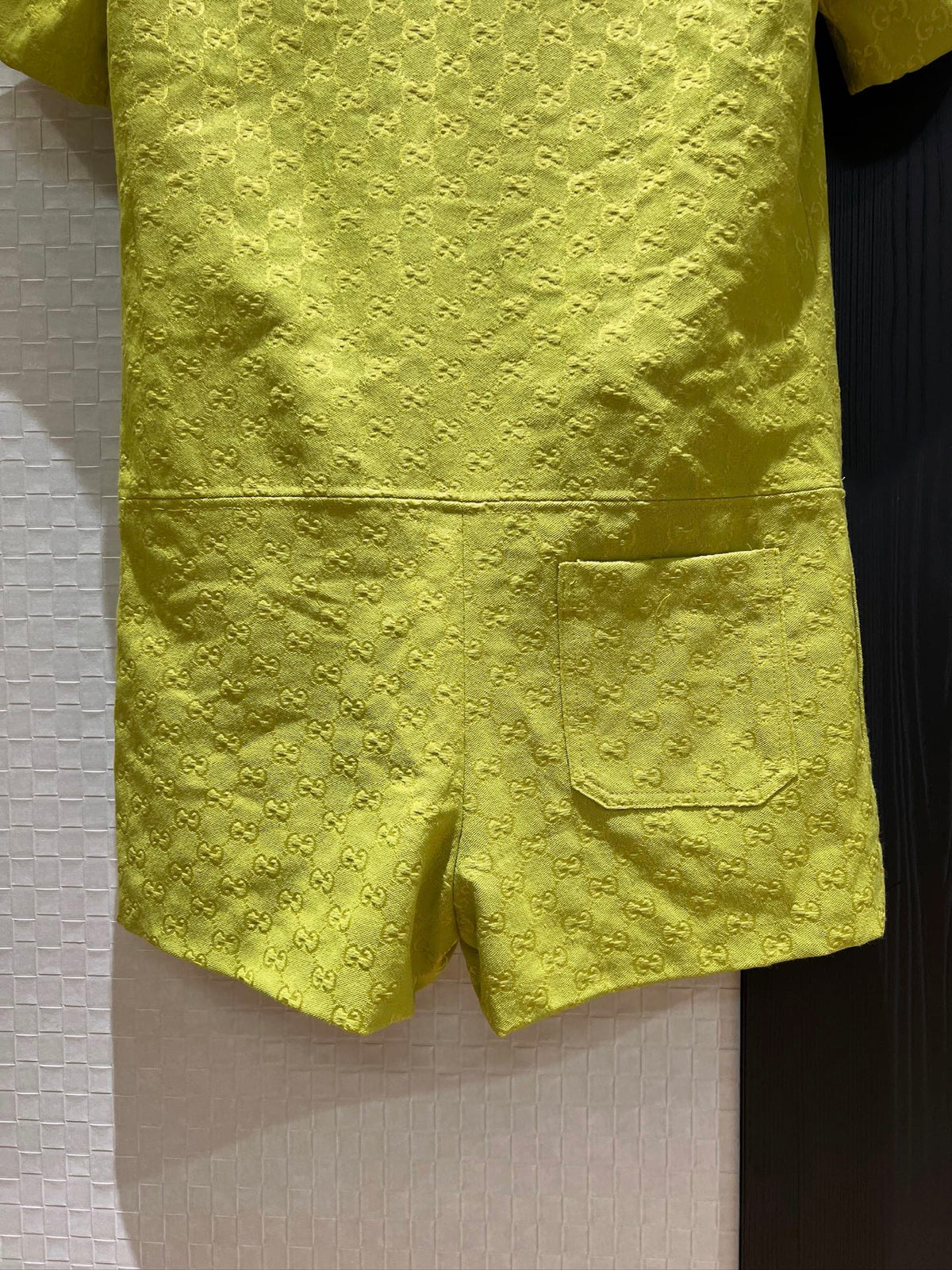 Gucci Jumpsuit Short Avocado Green Polyester Fiber