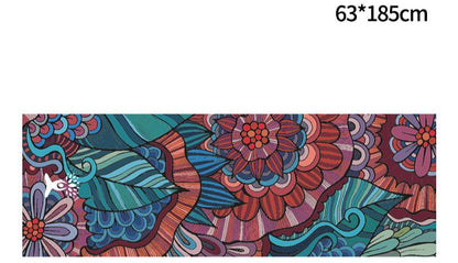 Portable Printed Yoga Towel Non-Slip Design Supports Custom Pattern Design Digital Printed Yoga Towel Yoga Mat 34
