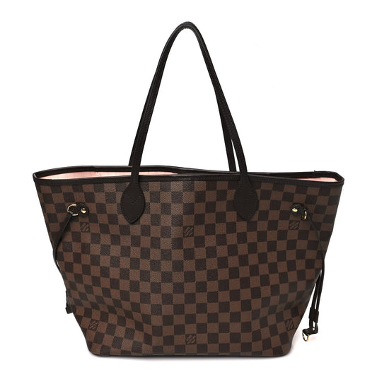 Damier Ebene Neo Neverfull MM Rose Ballerine