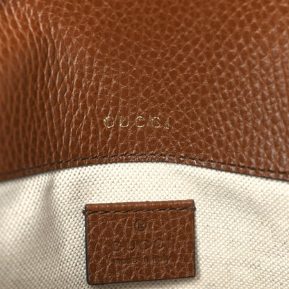 New Denim GG Monogram Dollar Calfskin Web Mini Horsebit 1955 Shoulder Bag Blue Tea Cuir Epilog