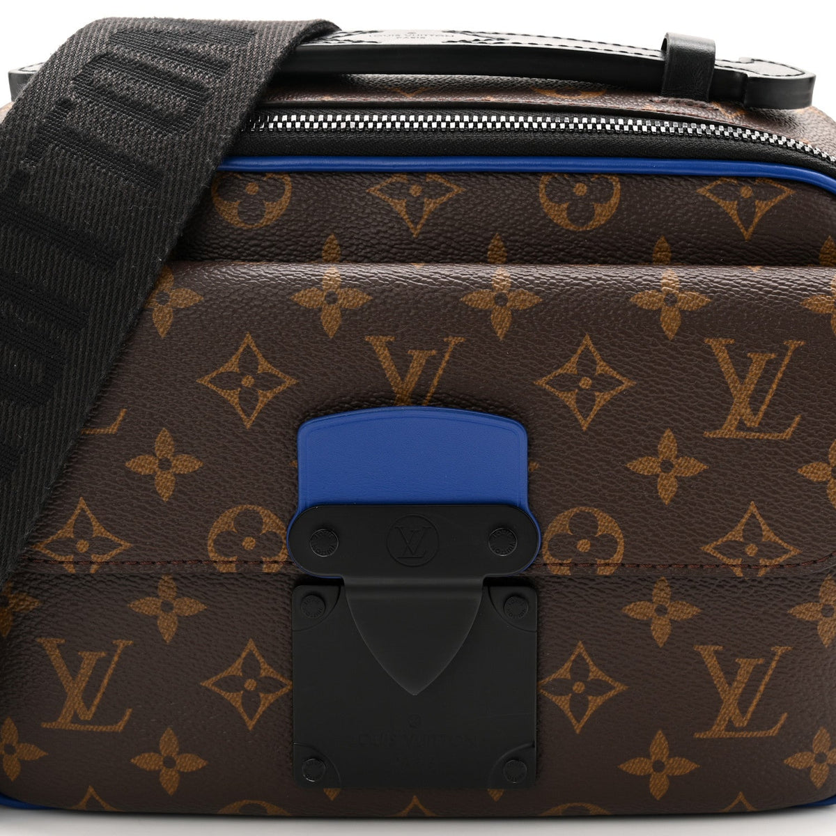 Monogram Macassar S Lock Messenger Blue