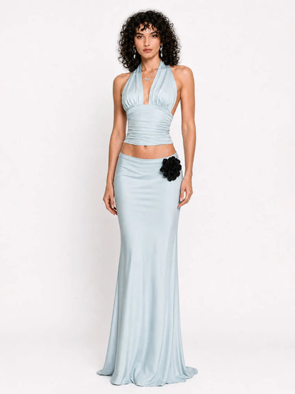 Paulina Resort Style Mermaid Bodycon Maxi Skirt Set