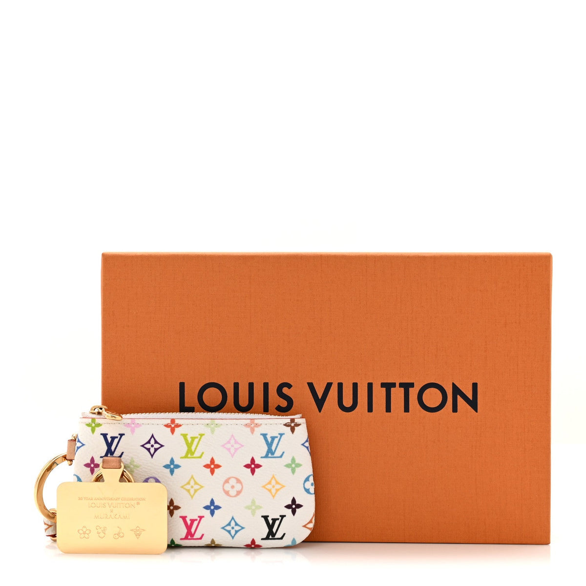 LV X TM Monogram Multicolor Phone Holder White