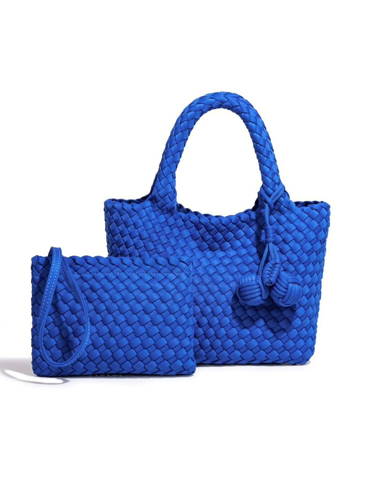 Zoey Woven Knot Tote Bag
