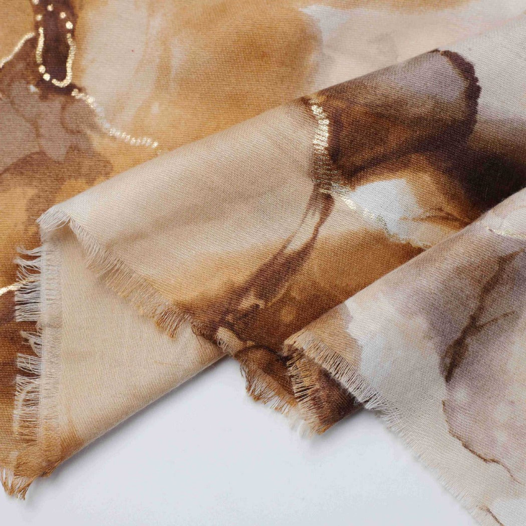 Scarvii -  Shimmer Print Scarf - Elegant &amp; Trendy