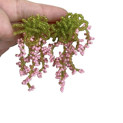Earwish - Beaded Floral Earrings – Soft &amp; Elegant