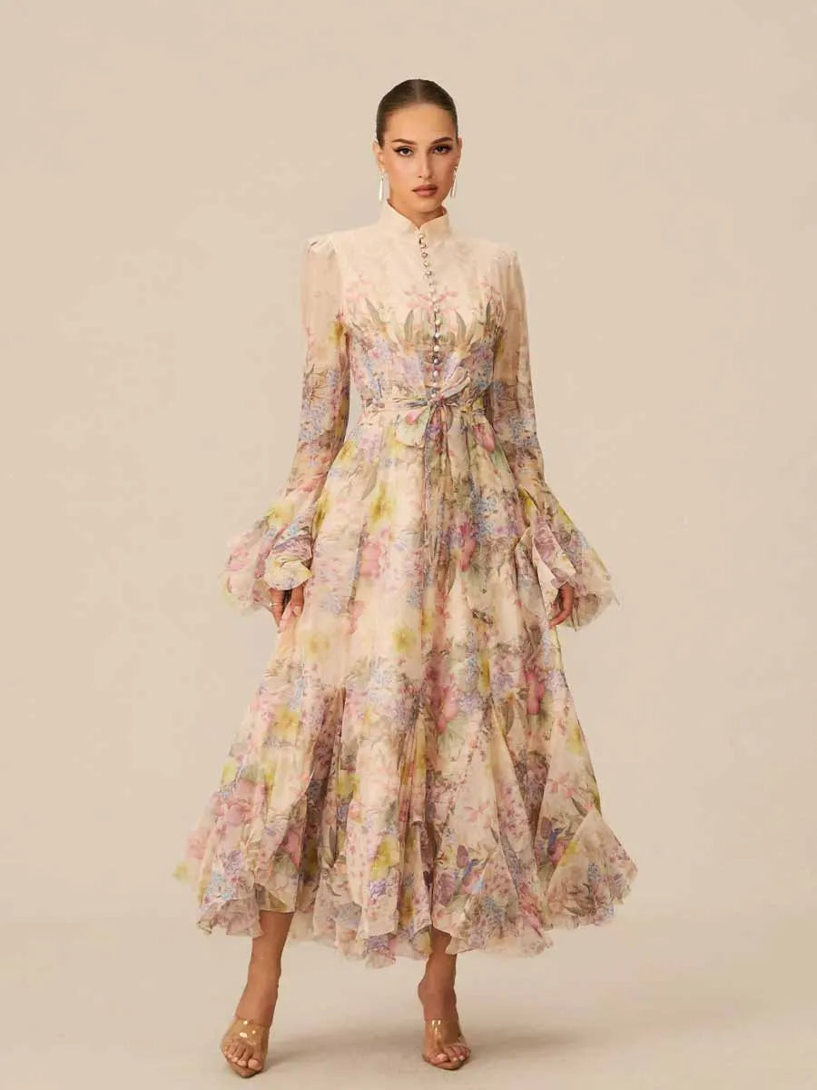 Arianne Floral Print Maxi Dress