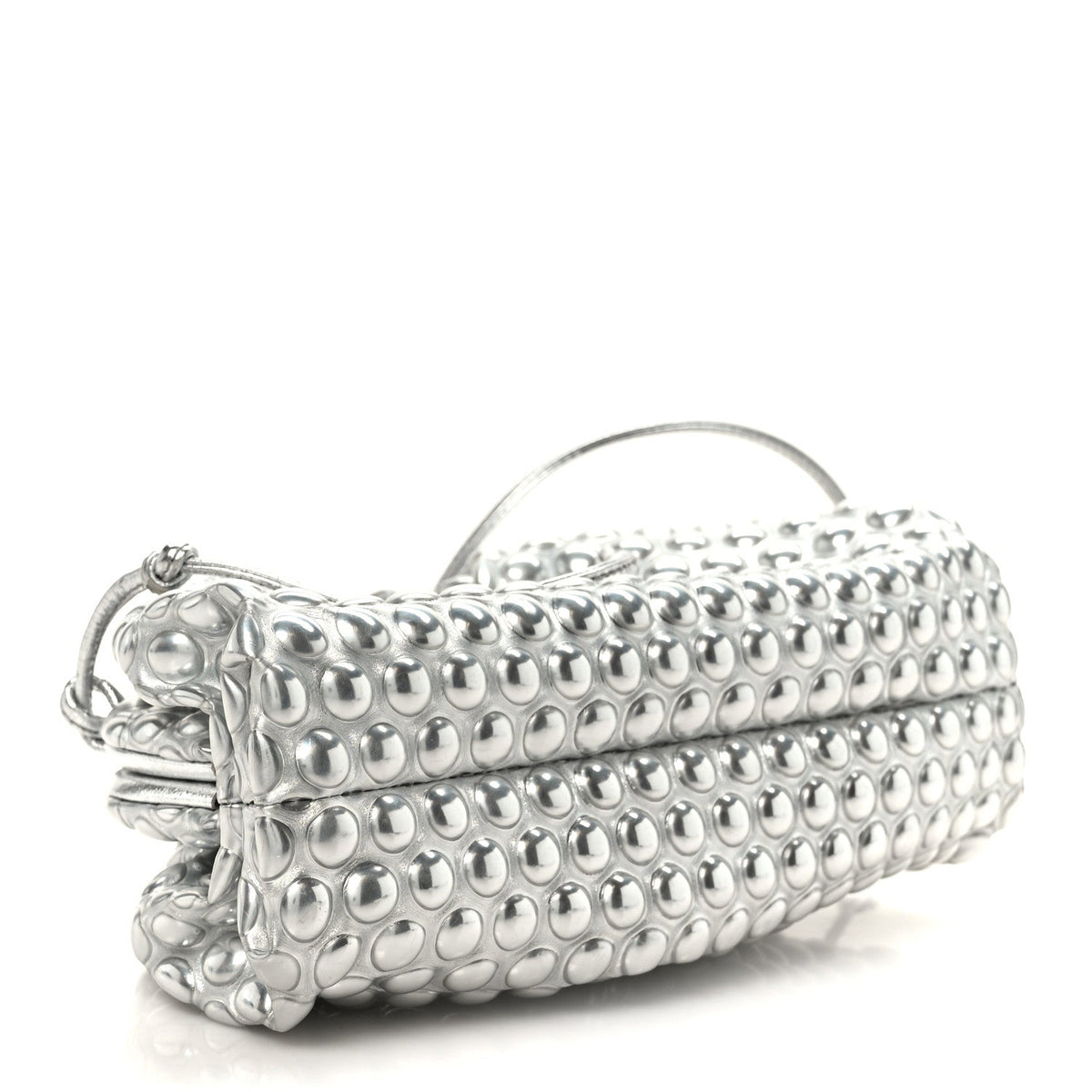 Metallic Fabric Bubble Wrap The Mini Pouch Silver