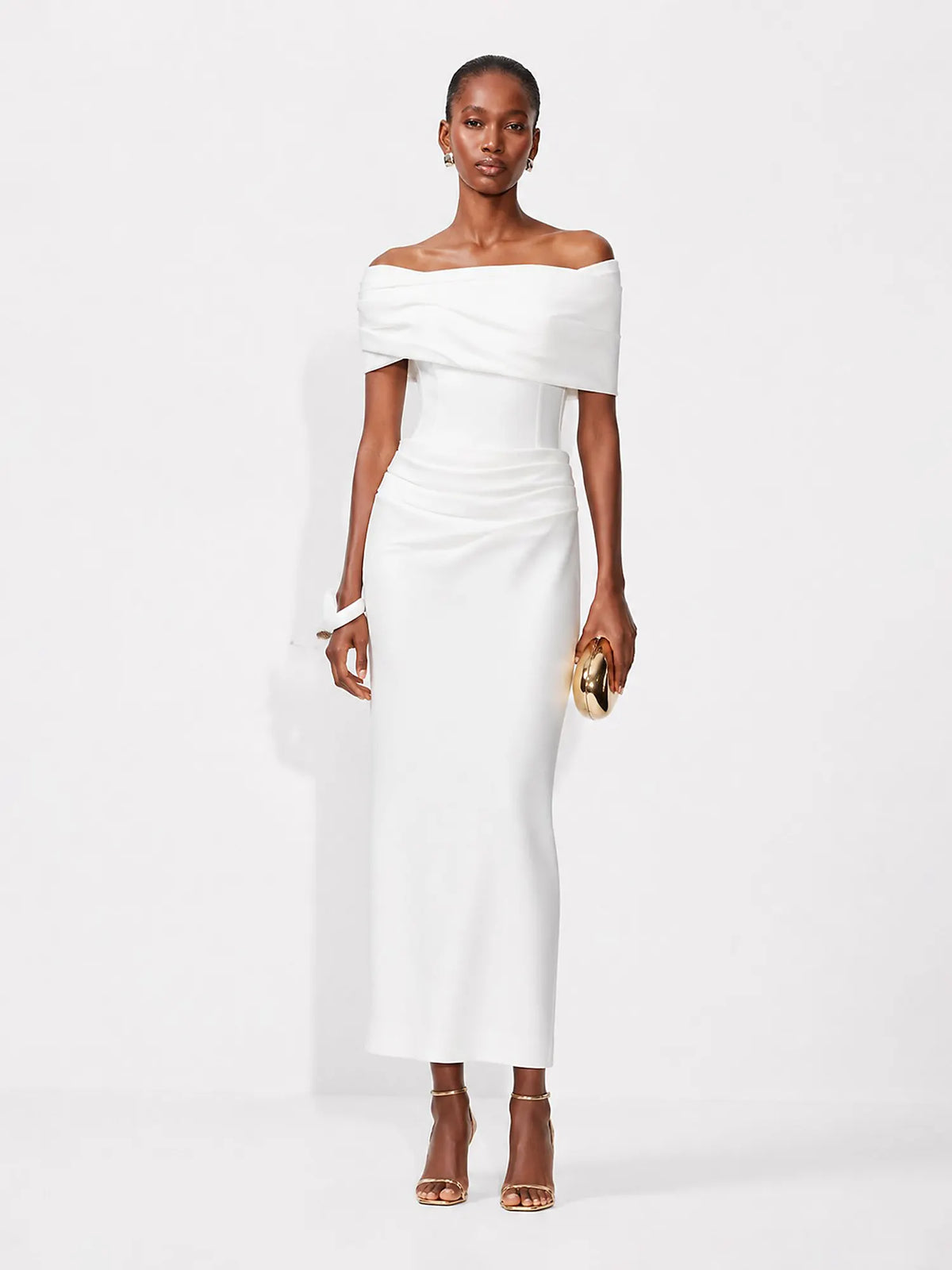 Marisol Elegant Off-Shoulder Maxi Dress