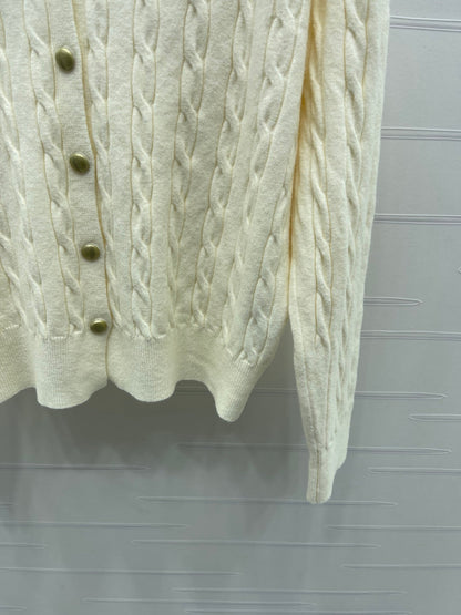 Miu Miu 25 Long Sleeve Knitted Sweater Wool 295626