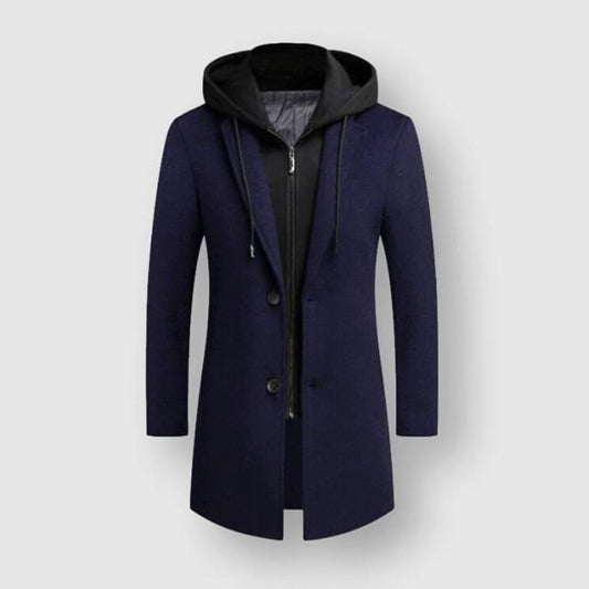 Sky Madrid Long Hooded Coat