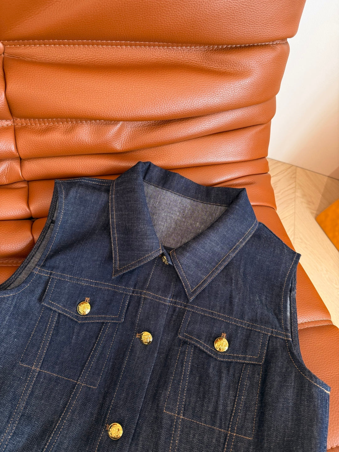 Celine 25 Denim Suit Blue Cotton