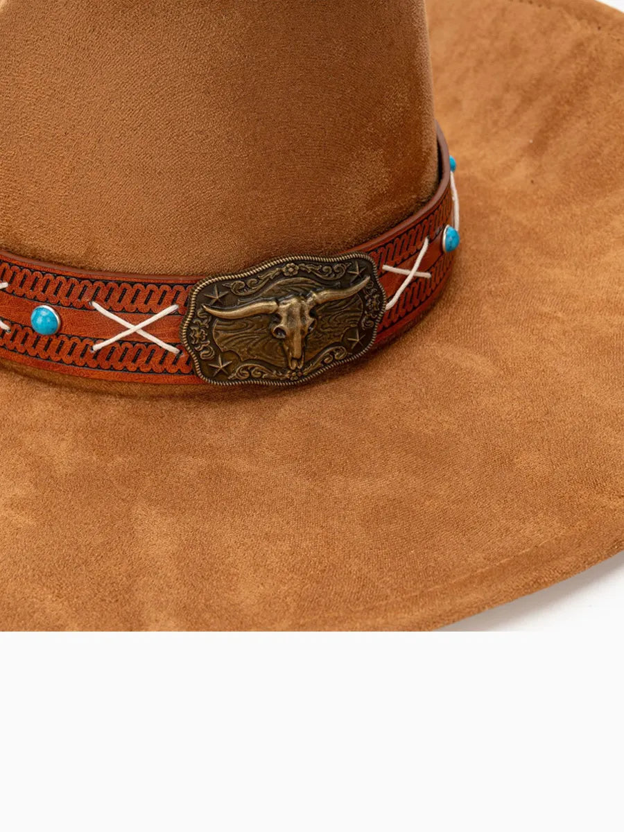 Marcella Suede Western Cowboy Hat