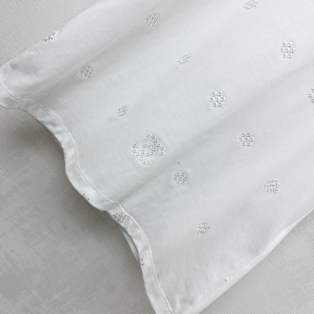 CC SS26 Short-sleeved Top White Cotton 350318