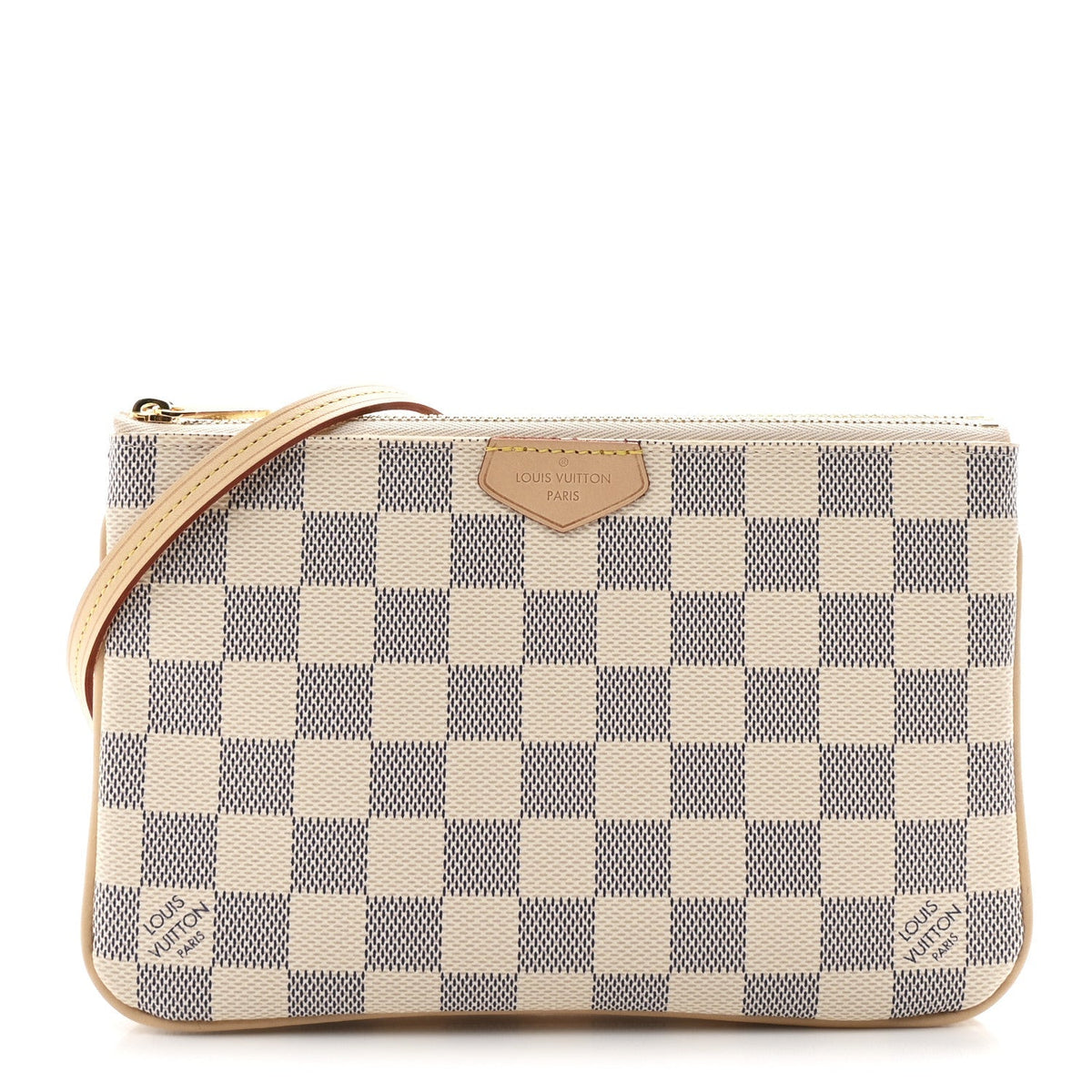 Damier Azur Double Zip Pochette