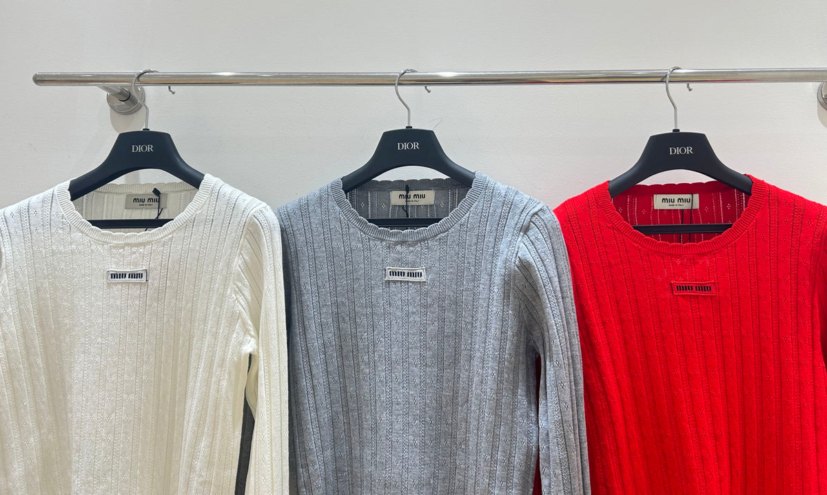 Miumiu 2025 Cable-knit Sweater Wool