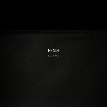 Vitello King Plexiglass Elaphe Snakeskin Print Logo Medium Fendi Sunshine Shopper Tote Dark Asphalt