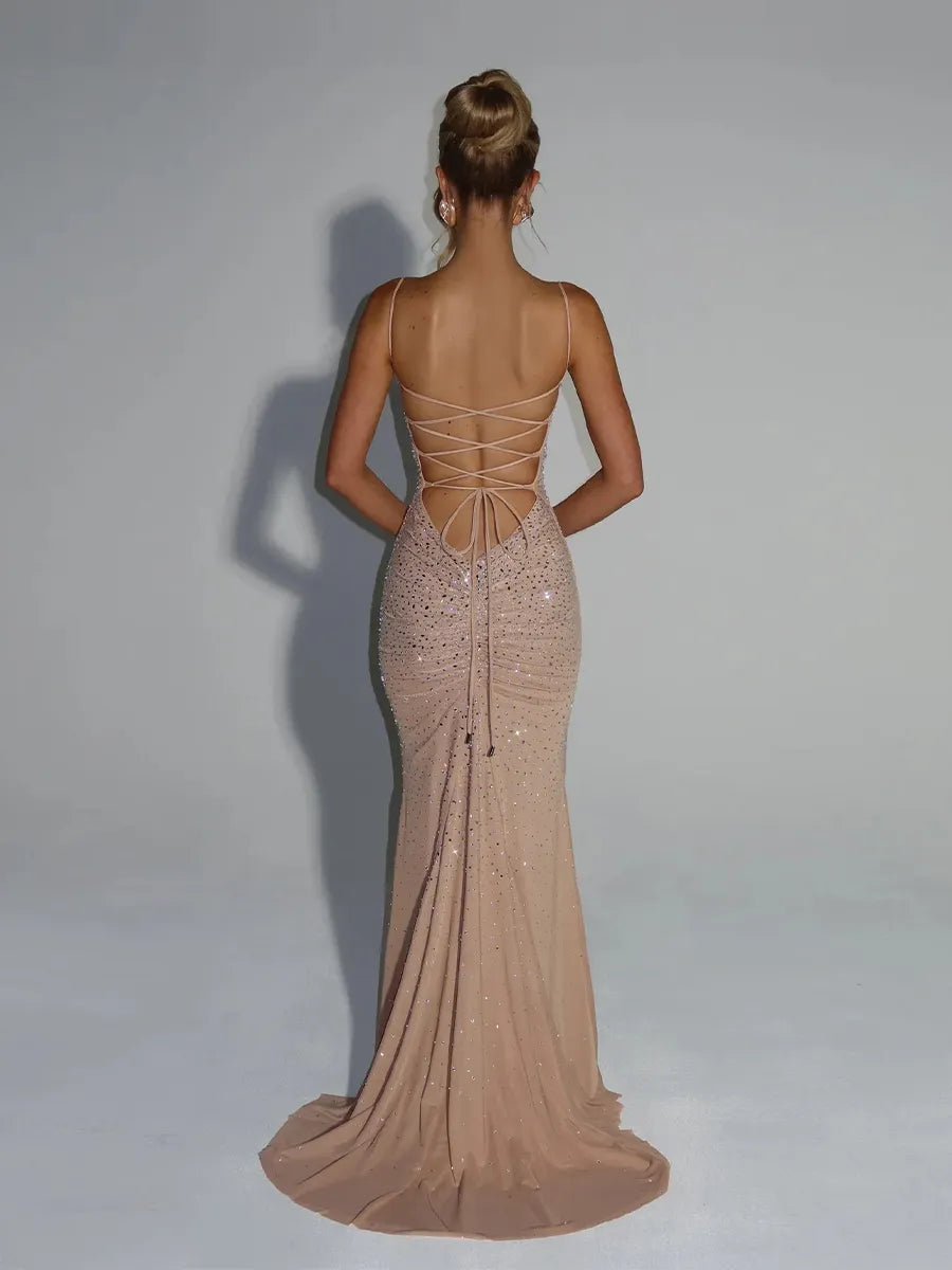 Anika Maxi Dress In Nude