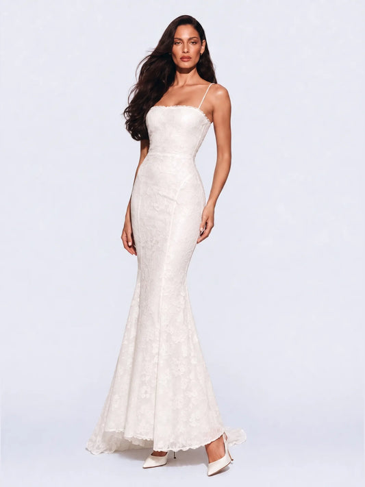Emme Jacquard Camisole Mermaid Maxi Dress