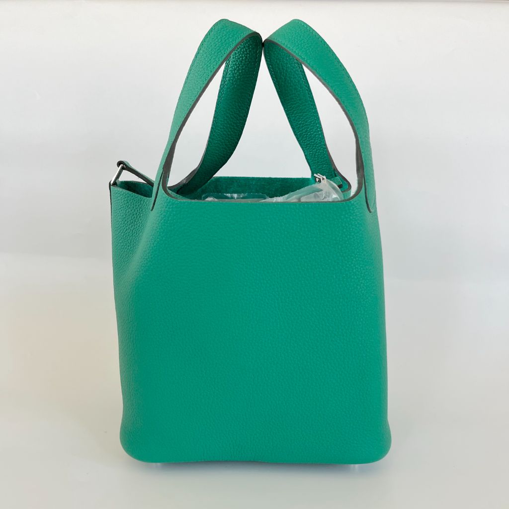 Hermès Picotin Lock 18 Taurillon Maurice Vert Jade Bag
