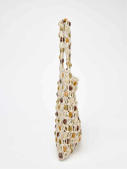 Coralie Multicolor Beaded Tote Bag