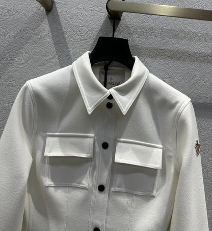 Moncler 2025 Grenoble Interlock Shirt Jacket Polyester