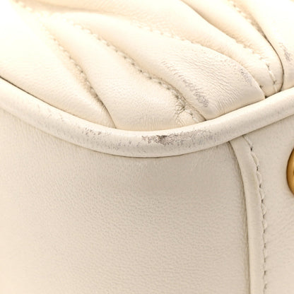 Nappa Matelasse Small Arcadie White