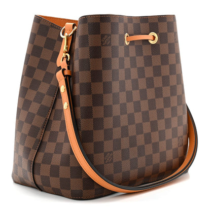 Damier Ebene Neonoe MM Safran