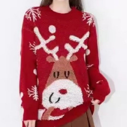 Loose Jacquard Sweater