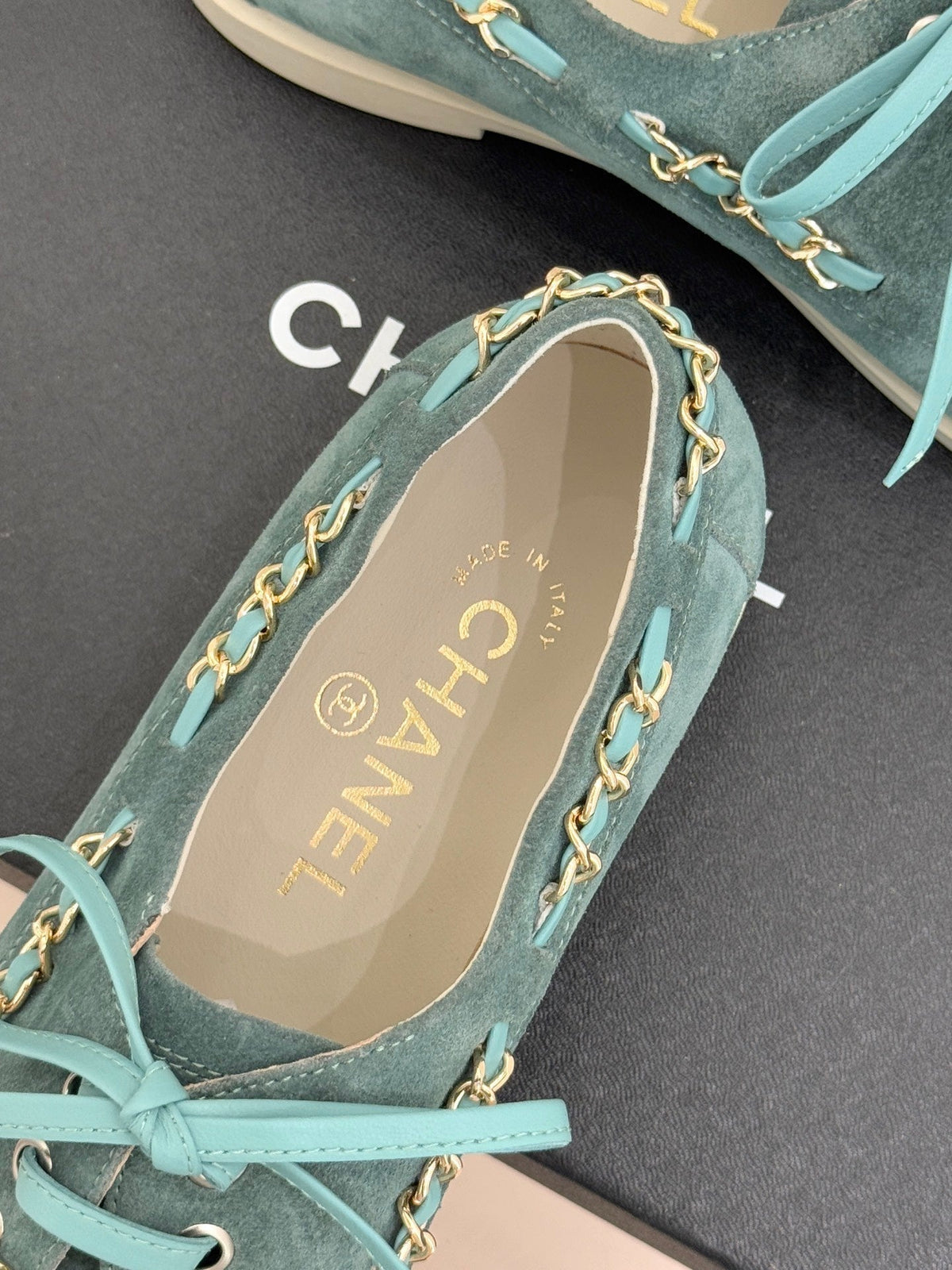 CC Cruise 25/26 Moccasins Steel Teal White Suede