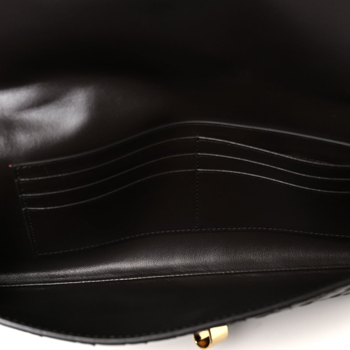 Nappa Intrecciato Long Andiamo Top Handle Clutch Fondant