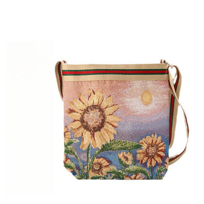 Cosbai - Cute Cartoon Crossbody Bag With Zipper