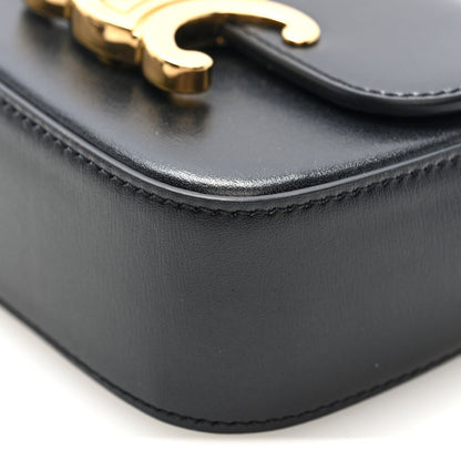 Shiny Calfskin Mini Triomphe Black