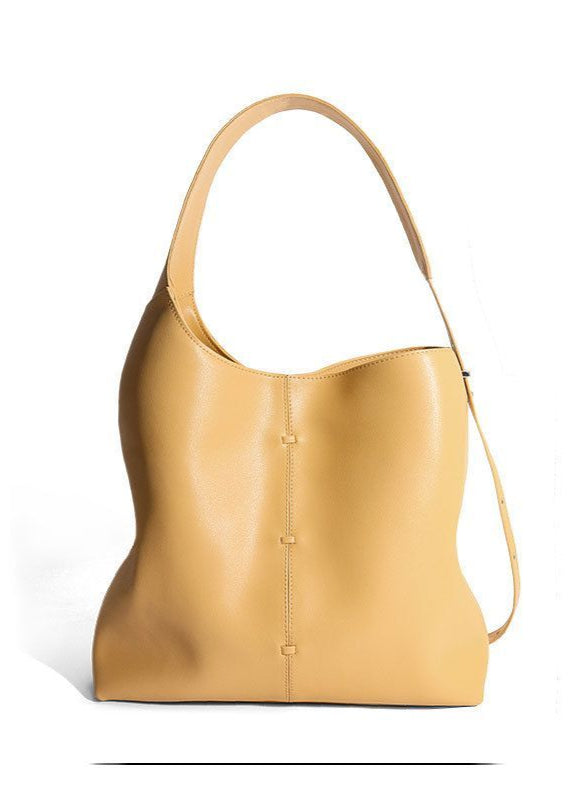 Soft Leather Tote Bag With Adjustable Shoulder Strap