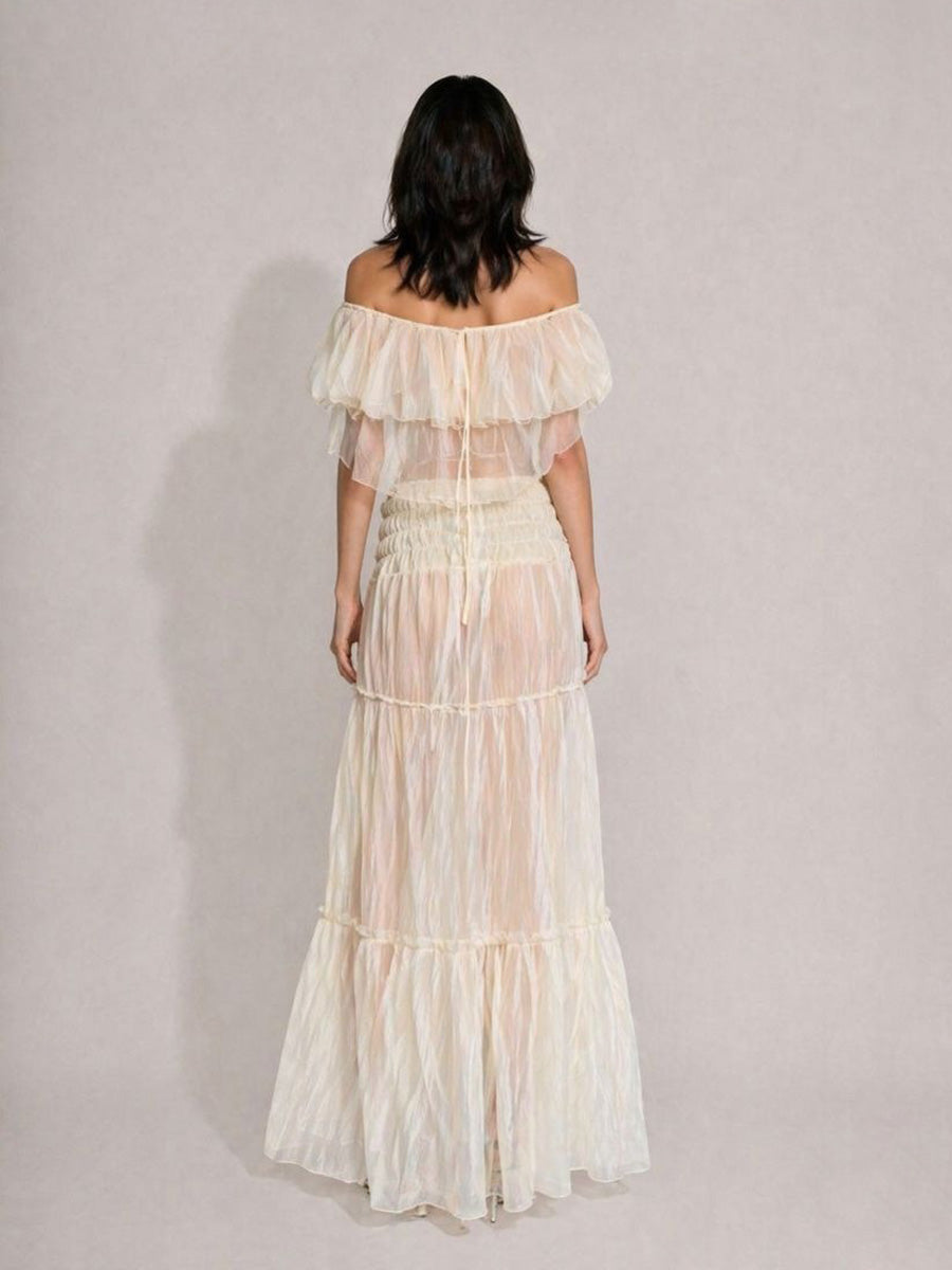 Acacia Off-the-Shoulder Puff-Sleeve Two Piece Set