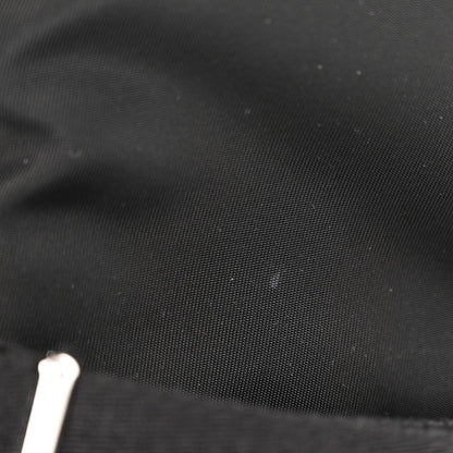 Re-Nylon Saffiano Re-Edition 2000 Double Zip Crossbody Bag Black