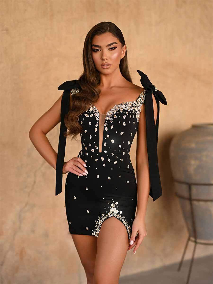 Talia Hot Diamond Bandage Mini Dress