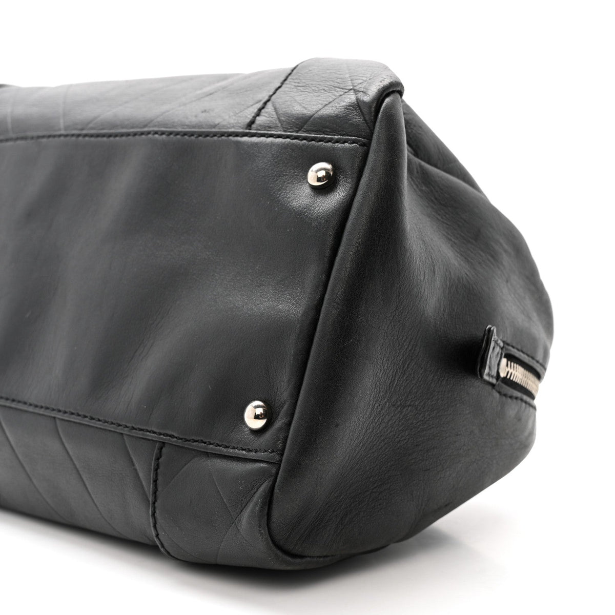 Calfskin CC Chevron All Day Long Boston Black