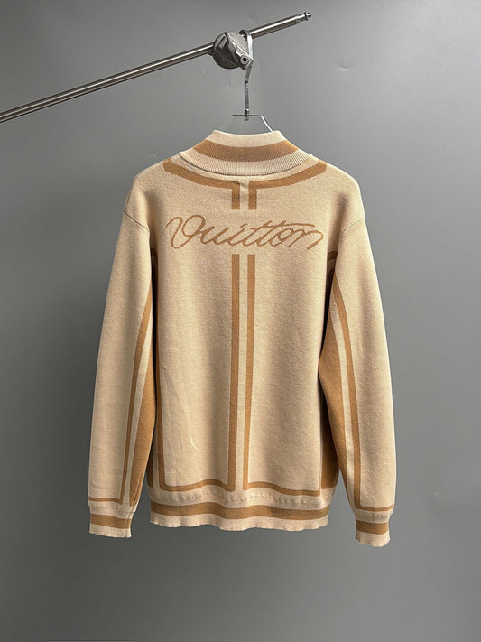 LV 26 Men's Intarsia Knit Jacket 493095