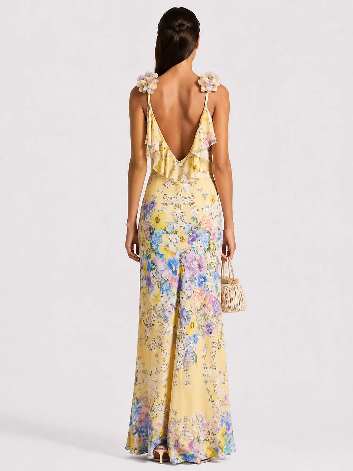 Danika Floral V-neck Maxi Dress