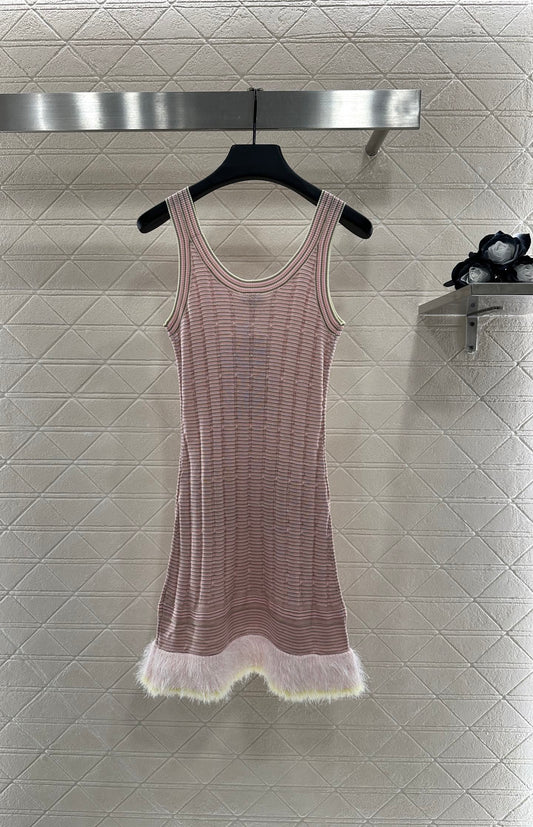 CHANEL KNIT CASHMERE VEST DRESS STYLE 279