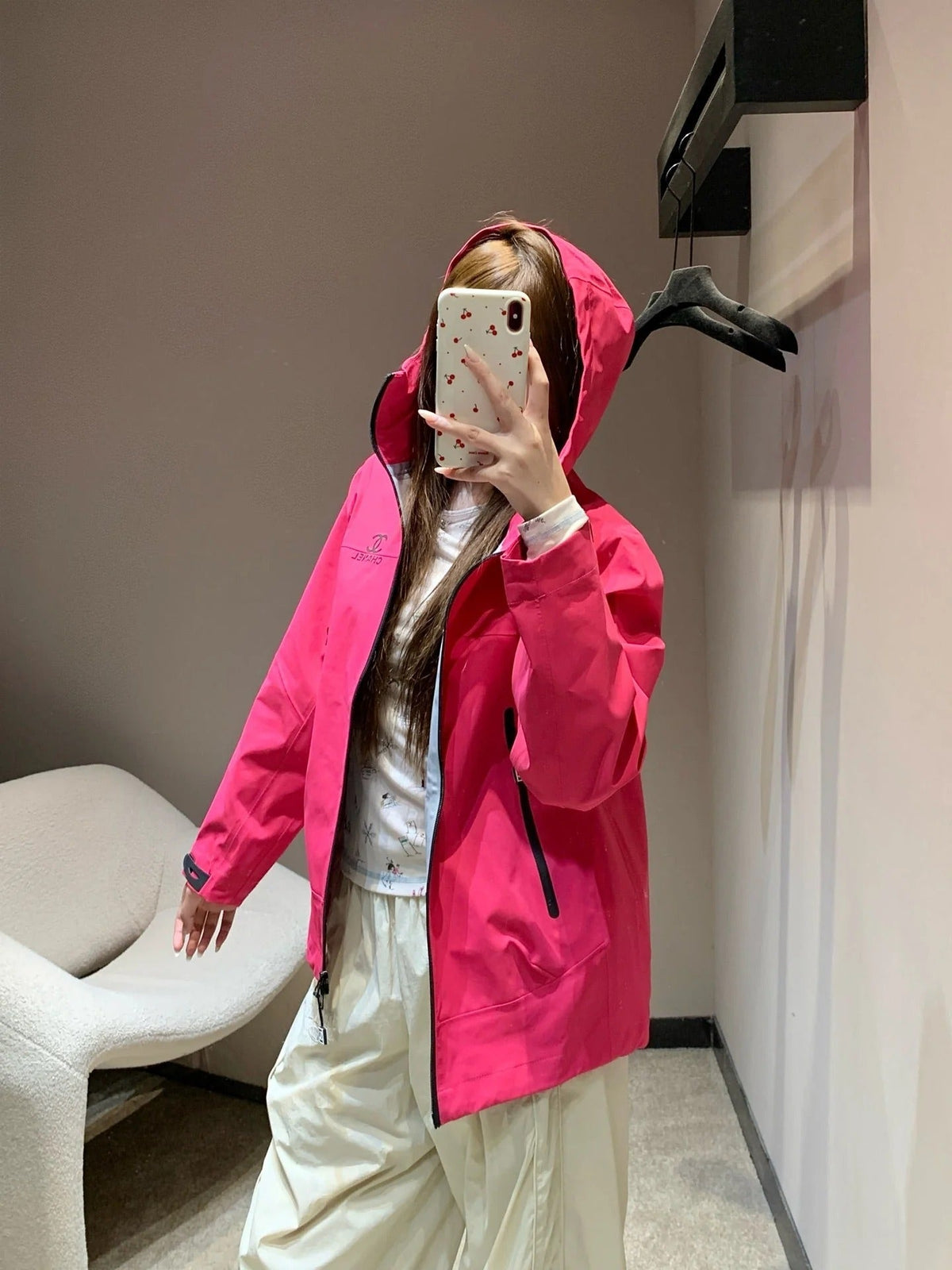 CHANEL 25S HOODED SPORTS JACKET 447