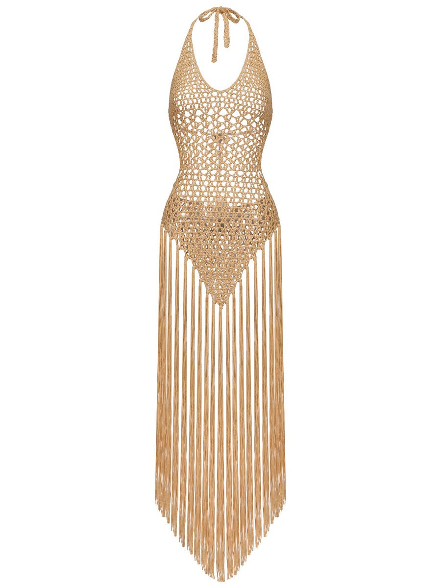 Emmaline Tassel Weave Midi Dress
