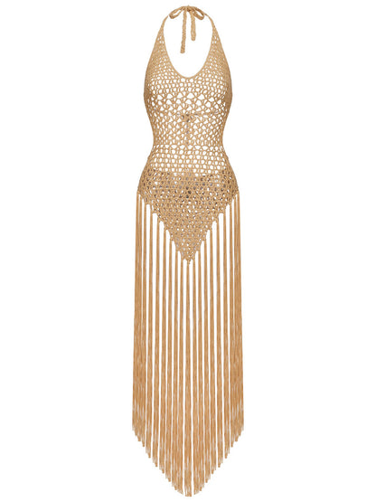Emmaline Tassel Weave Midi Dress