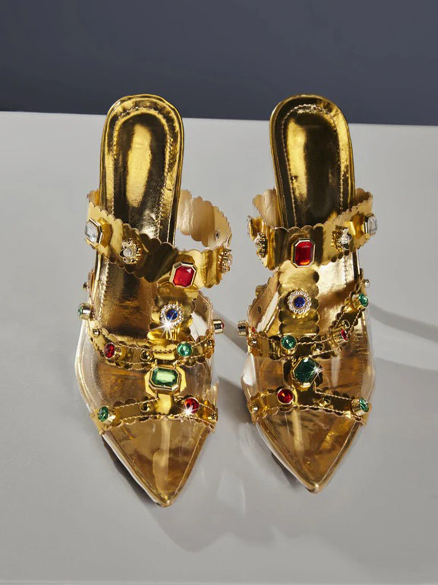Adamma Rhinestone Sandals