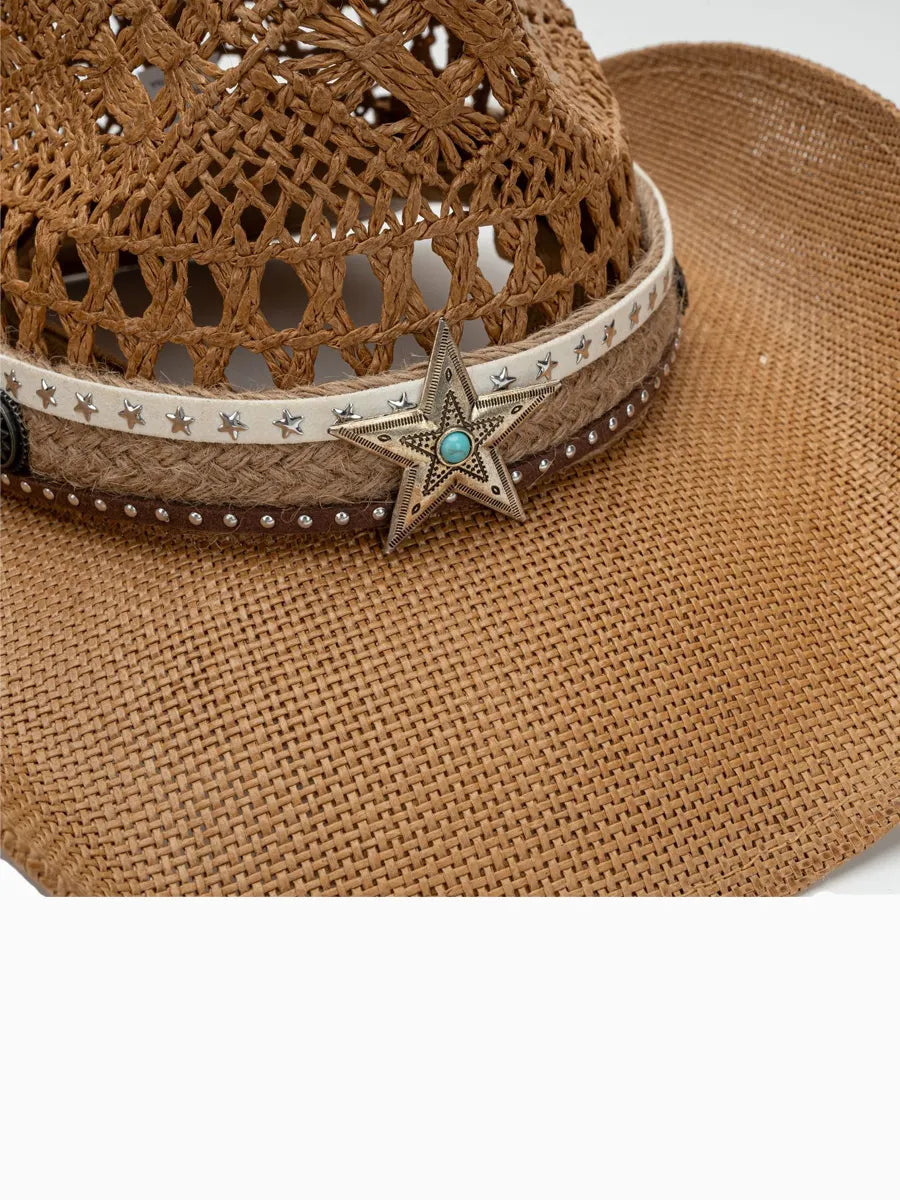 Marissa Bohemian-Style Straw Cowboy Hat