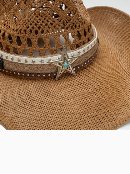 Marissa Bohemian-Style Straw Cowboy Hat